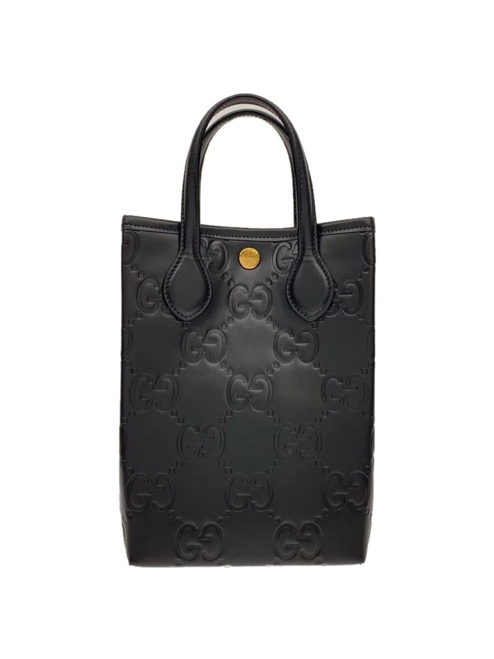 Gucci GG Super Bag Strap Leather Black